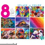 Buffalo Games Splash of Color 8-in-1 Jigsaw Puzzle Multi Pack  B07D8FMVFT